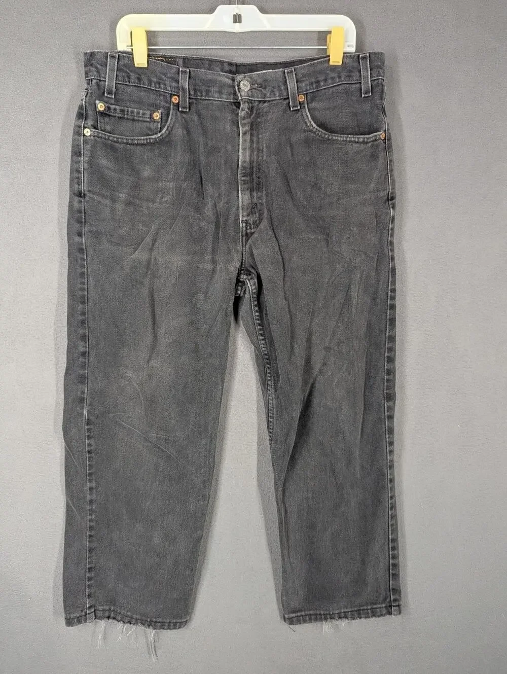 2002 Levi's 550 Relaxed Black Denim Jeans 34